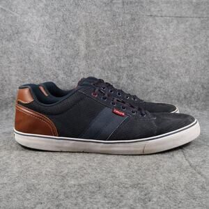 Levis Shoes Mens 13 Sneakers Casual Lace Up Trainer Blue Brown Lifestyle Active